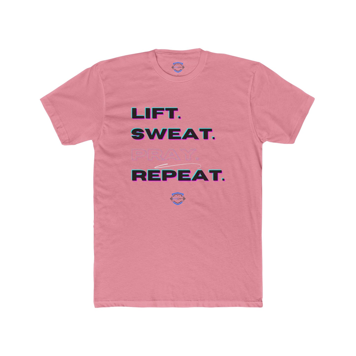 Christian Fitness Tee - Lift Sweat Pray Repeat